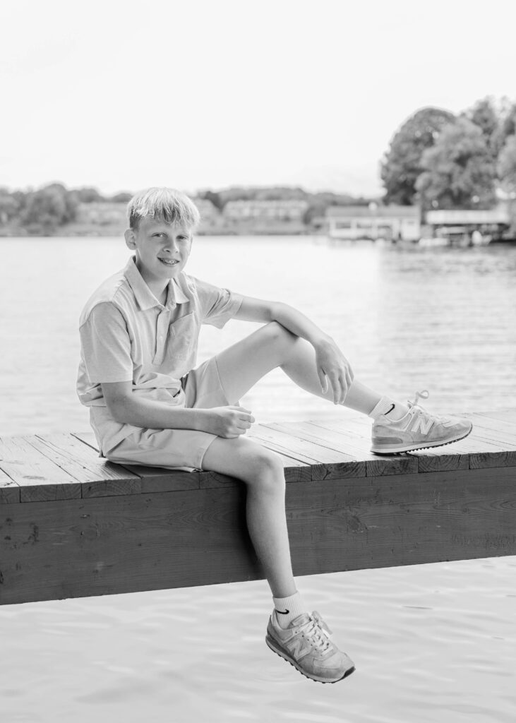 Lakeside Family Photos at Smith Mountain Lake kids portrait