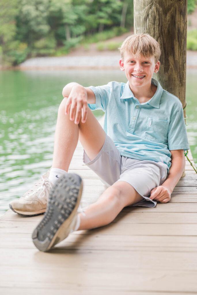 Lakeside Family Photos at Smith Mountain Lake kids portrait