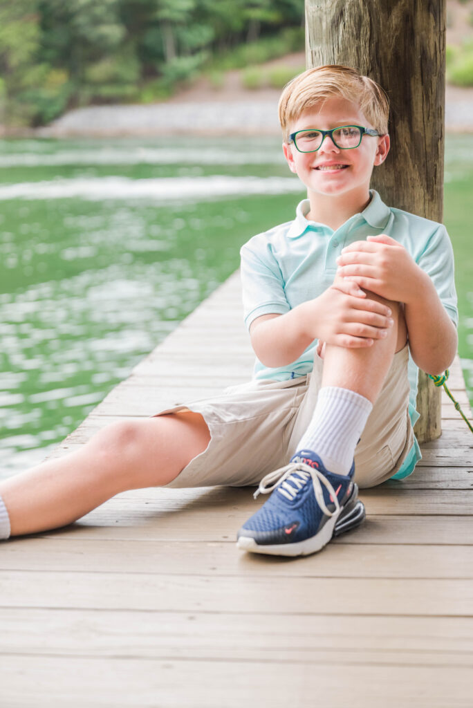 Lakeside Family Photos at Smith Mountain Lake kids portrait