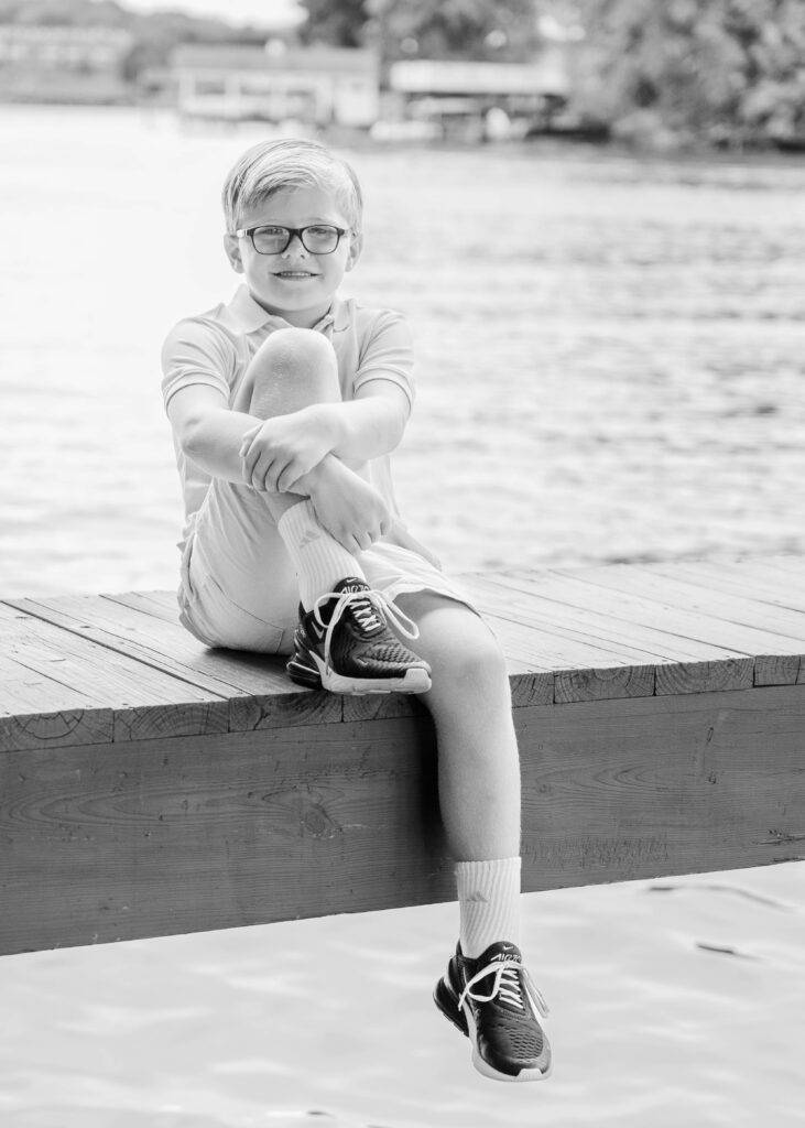 Lakeside Family Photos at Smith Mountain Lake kids portrait