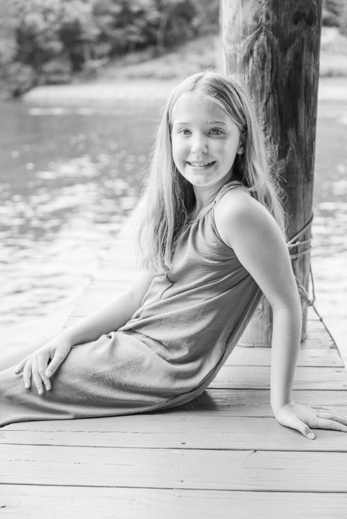 Lakeside Family Photos at Smith Mountain Lake kids portrait