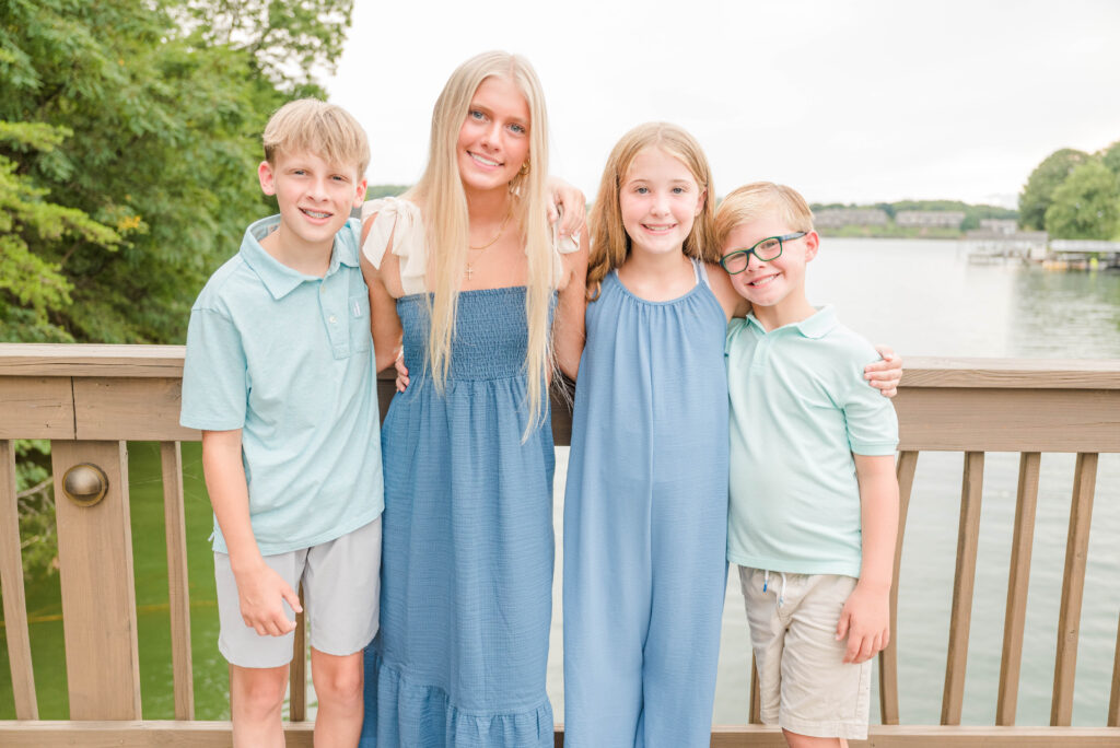 Lakeside Family Photos at Smith Mountain Lake grandkids